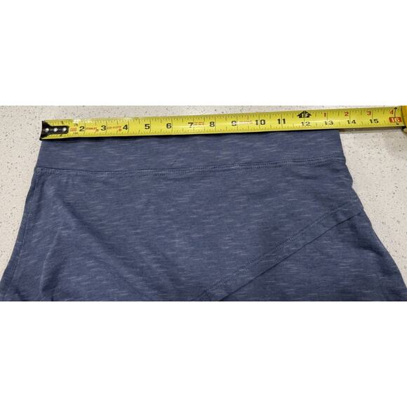 Toad&Co Oblique Skirt Women’s Sz XS Blue Organic Cotton Blend Travel Casual - Picture 3 of 6